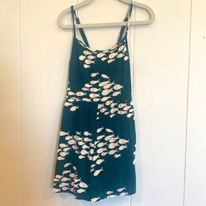 Ava Sky Girls Green Fish Jumper